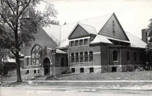 RPPC, Real Photo, M.E.Methodist Church, Bloomfield, IA, Old Post Card