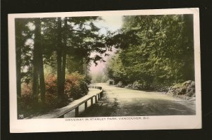 Canada Postmark 1941 Vancouver BC Driveway Stanley Park Gowen Sutton Postcard