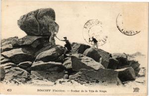 CPA ROSCOFF (Finistere) - Rocher de la Tete de Singe (206738)