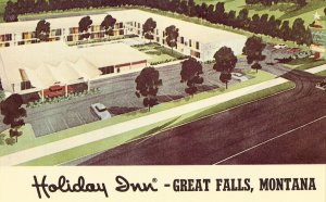 Holiday Inn - Great Falls, Montana - Vintage Postcard