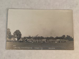 Real Photo Camp Deneen 6th Illinois National Guard Section 2 Card #1075 Grade 1