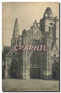 Old Postcard Ancient Church Saint Peter Senlis