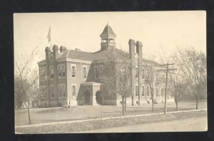 RPPC MULVANE KANSAS HIGH SCHOOL CULLISON KANS. 1919 REAL PHOTO POSTCARD