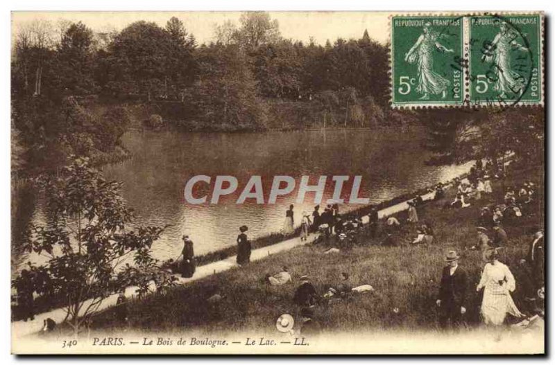 Postcard Old Paris Bois de Boulogne