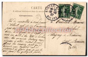 Postcard Nevers Old Post Circle Officers