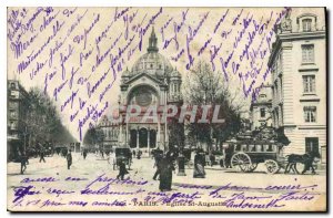 Postcard Old Paris St Augustine Church