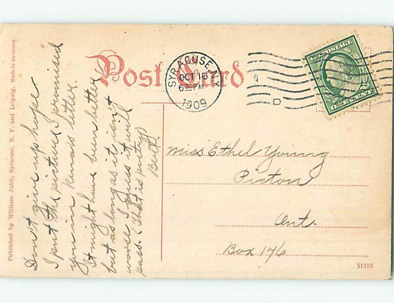 Divided-Back POSTCARD FROM Syracuse New York NY HM6701