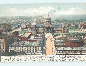Pre-1907 PANORAMIC VIEW Indianapolis Indiana IN i1681