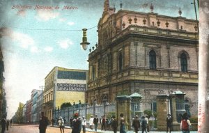 Mexico Biblioteca Nacional de Mexico City Vintage Postcard 03.70 