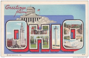 Large Letter Greetings , OHIO , 30-40s