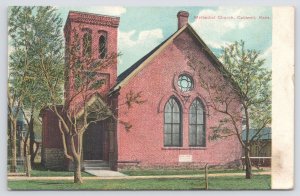 Caldwell Kansas~Methodist Church~Bell Tower~c1910 Postcard