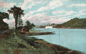 Vintage Postcard 1914 Str. Ransom B. Fullerton Kennebec En Route Boston MA