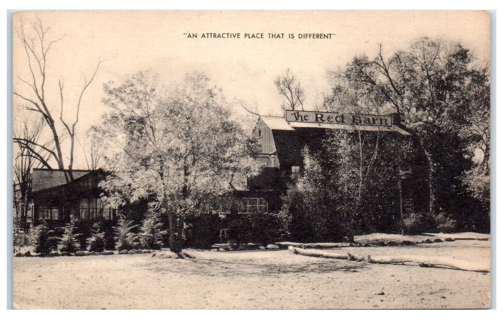 Mid 1900s The Red Barn Westport Ct Postcard Hippostcard