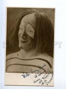 198163 CIRCUS Clown AL FARRELL Vintage AUTOGRAPH PHOTO