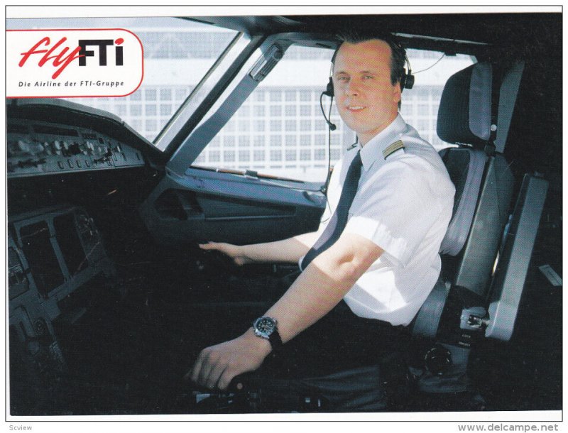 FTI Airlines Jet Airplane Pilot , 70-80s