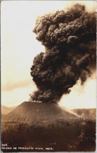 Mexico Volcan De Paricutin Michoacan Mexico Volcano Vintage RPPC C123