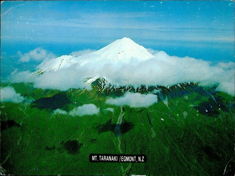 JD0005 new zeeland egmont mount taranaki volcano kiwifruit stamp airmail to wien