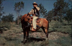 Texas Rangers Man on Horseback Early Mobile Phone Walkie Talkie Vintage PC