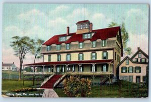 Kittery Point Maine Postcard Hotel Park Field Garden Building Exterior View 1910