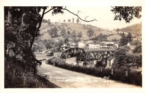 Gorman Maryland Bridge to West Virginia Real Photo Vintage Postcard AA35622