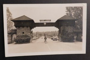 1940 USA Postcard Cover Fort Lewis Entrance Tacoma WA US Army to Camp Upton NY