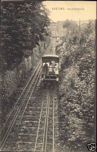 germany, BAD EMS, Malbergbahn, Train, Funicular (1910s)