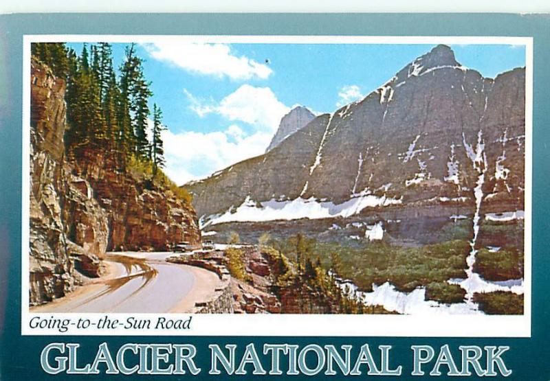 Glacier National Park Logan Pass Summit Going to Sun Road  Postcard  # 6967