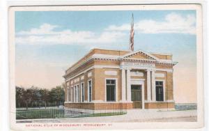 National Bank of Middlebury Vermont 1920s postcard