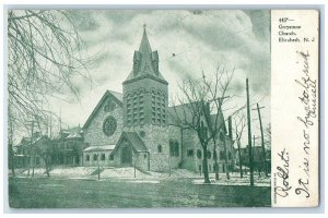 1907 Greystone Church Elizabeth New Jersey NJ Antique Posted Postcard