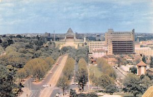 St Kilda Road and Shrine of Rememberance Melbourne Australia Unused 