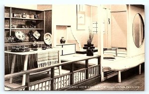 RPPC SAN FRANCISCO, CA ~ 1939 Expo ARTS & CRAFTS HALL~ JAPAN PAVILION  Postcard