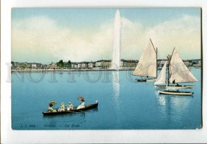 3081349 SWITZERLAND Geneve La Rade & boats vintage PC