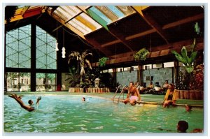 c1950's Tropical Pool Curtis Hotel & Motor Lodge Minneapolis Minnesota Postcard