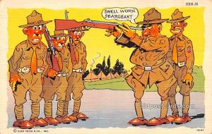 Curt Teich & Co, Inc, Walters Military Comic Unused 