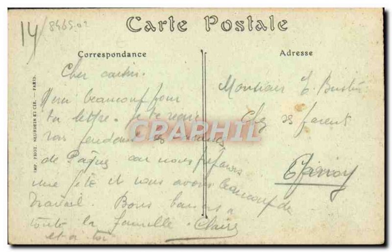 Old Postcard Caen L & # 39Eglise Saint Jean