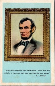 President Abraham Lincoln Portrait At Nancy Lincoln Inn Hodgenville Kentucky