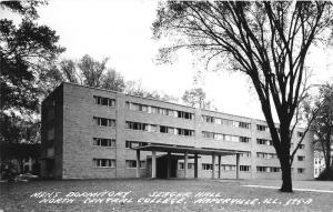 Naperville Illinois~North Central College-Mens Dormitory Seager Hall~1955 RPPC