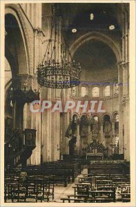 Old Postcard Paray Le Monial (Saone et Loire) Interior of the Basilique du Sa...