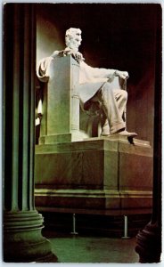 M-40034 Abraham Lincoln's Statue Main Chamber of the Lincoln Memorial Washing...