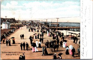 USA The Boardwalk Arcade Asbury New Jersey Vintage Postcard 09.73