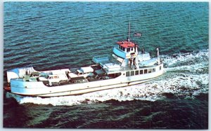 Postcard - The Everett Libby crossing Blue Hill Bay - Maine