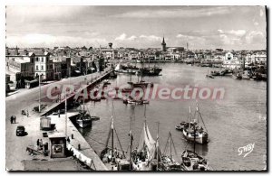 Old Postcard Les Sables d'Olonne (Vendee) The Port