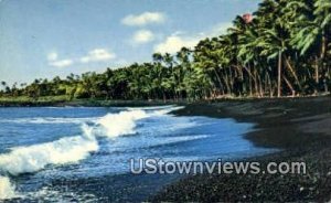 Black Sand Beach - Kalapana, Hawaii HI