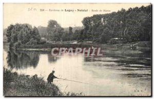 Old Postcard surroundings Lagny Marne Noisiel Edges