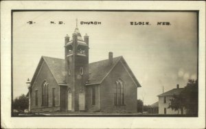 Elgin NE ME Church c1910 Real Photo Postcard