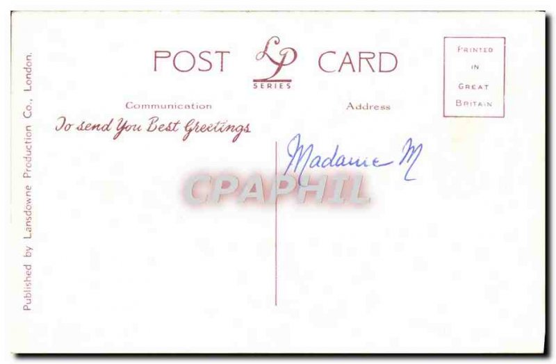 Old Postcard London Big Ben Westminster