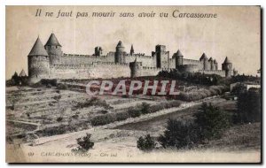 Postcard Old Carcassonne Cite South coast
