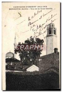 Old Postcard Campaign D & # 39Orient Monastir View Of The Tour Carree