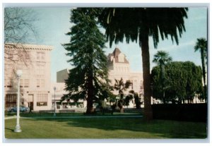 c1960 Plaza Heart Main Street Business District Watsonville California Postcard 