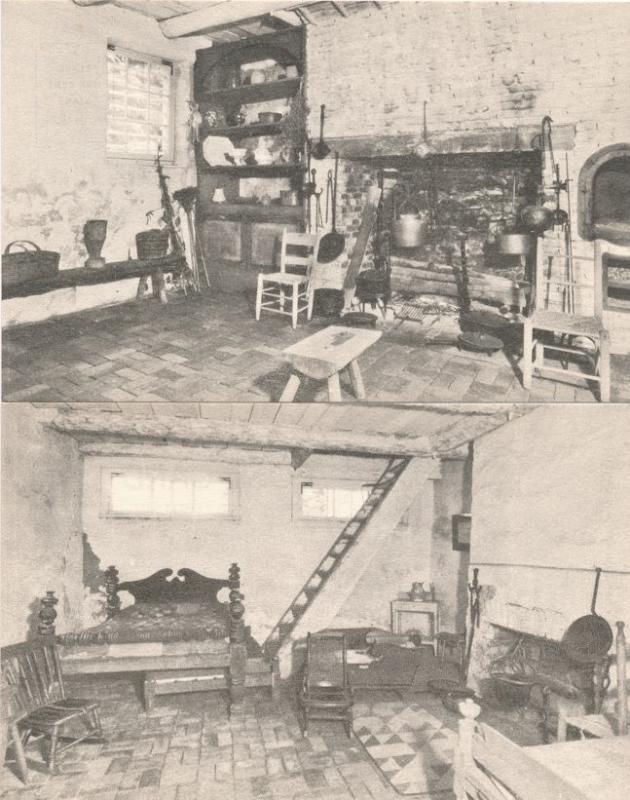 (4 cards) Lee Mansion Arlington VA, Virginia - Front Playroom Kitchen Slave